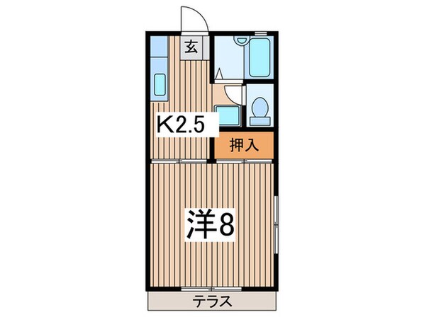 今井ハイツＥ棟の物件間取画像